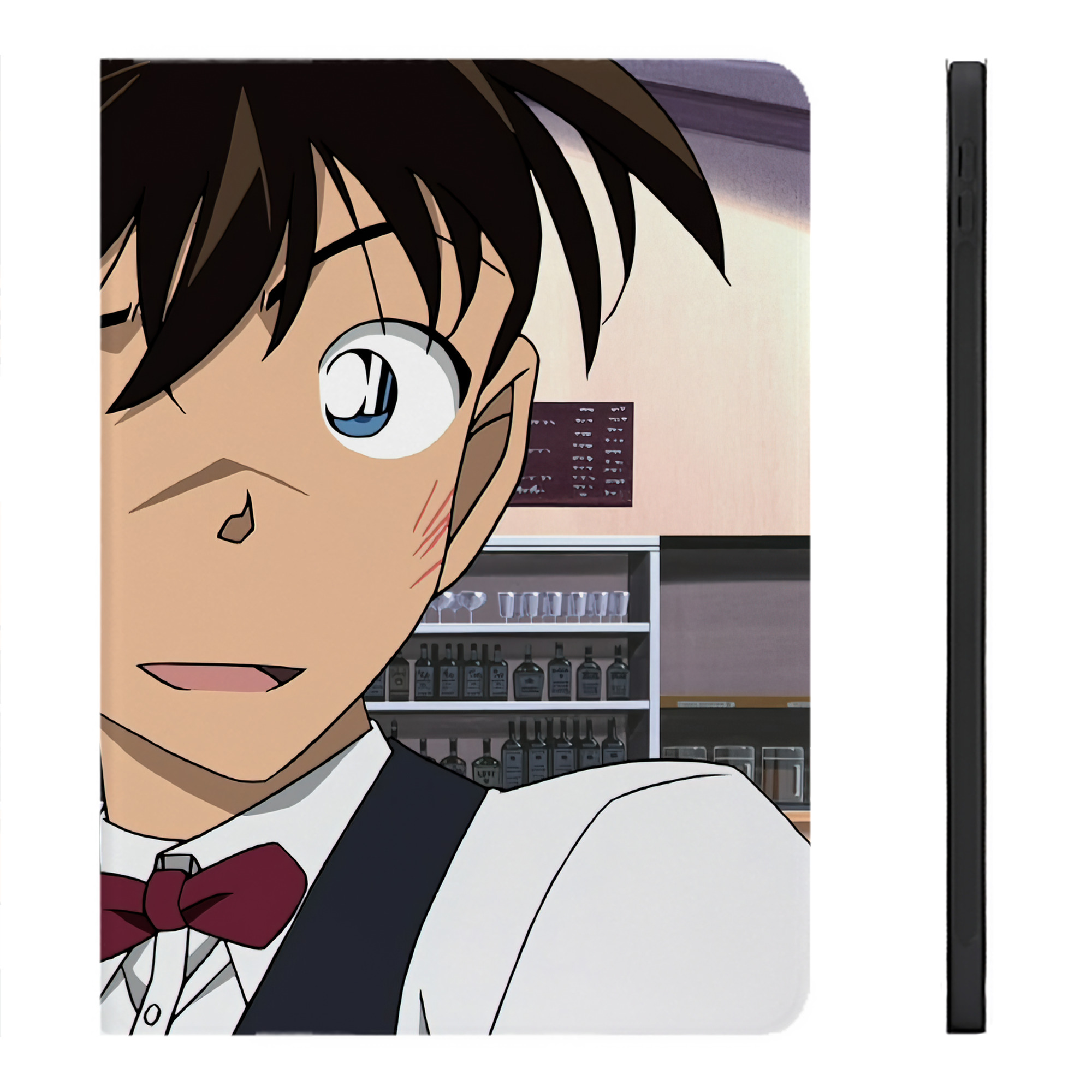（画像用） 名探偵コナン Detective Conan IPadケース ペンホルダー付き ブックスタイルデザイン